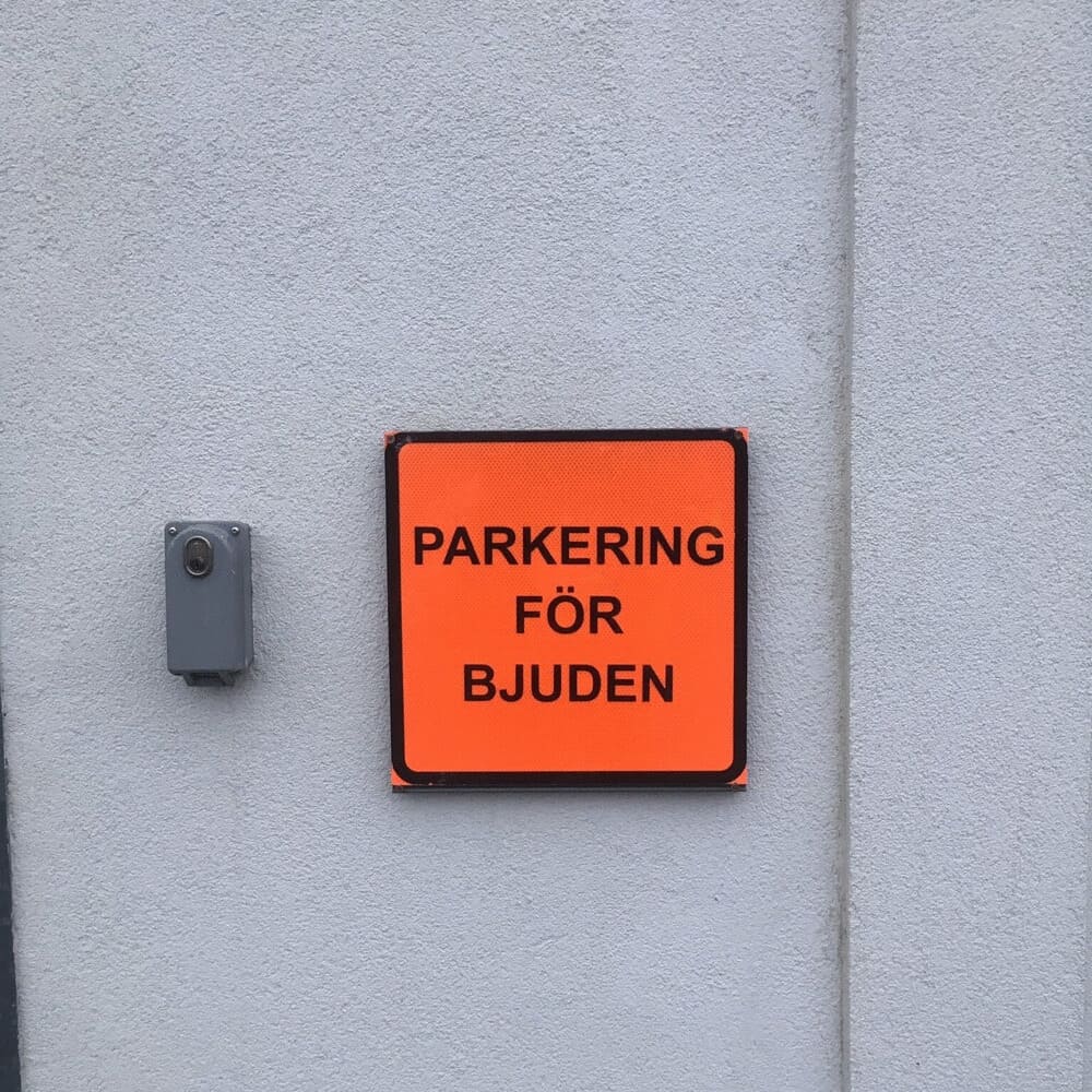 Parkering för bjuden