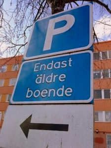 Endast äldre boende
