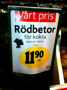 För kokta rödbetor