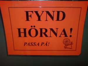 Fynd hörna!
