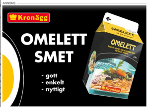 Omelett smet!