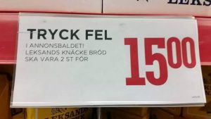 Tryck fel