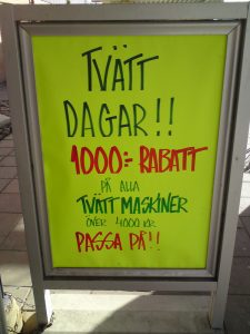 Tvätt dagar
