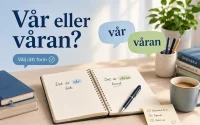 Vår eller våran Så väljer du rätt form varje gång