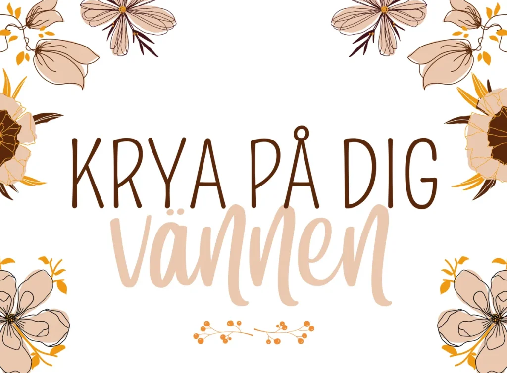 krya på dig hälsning